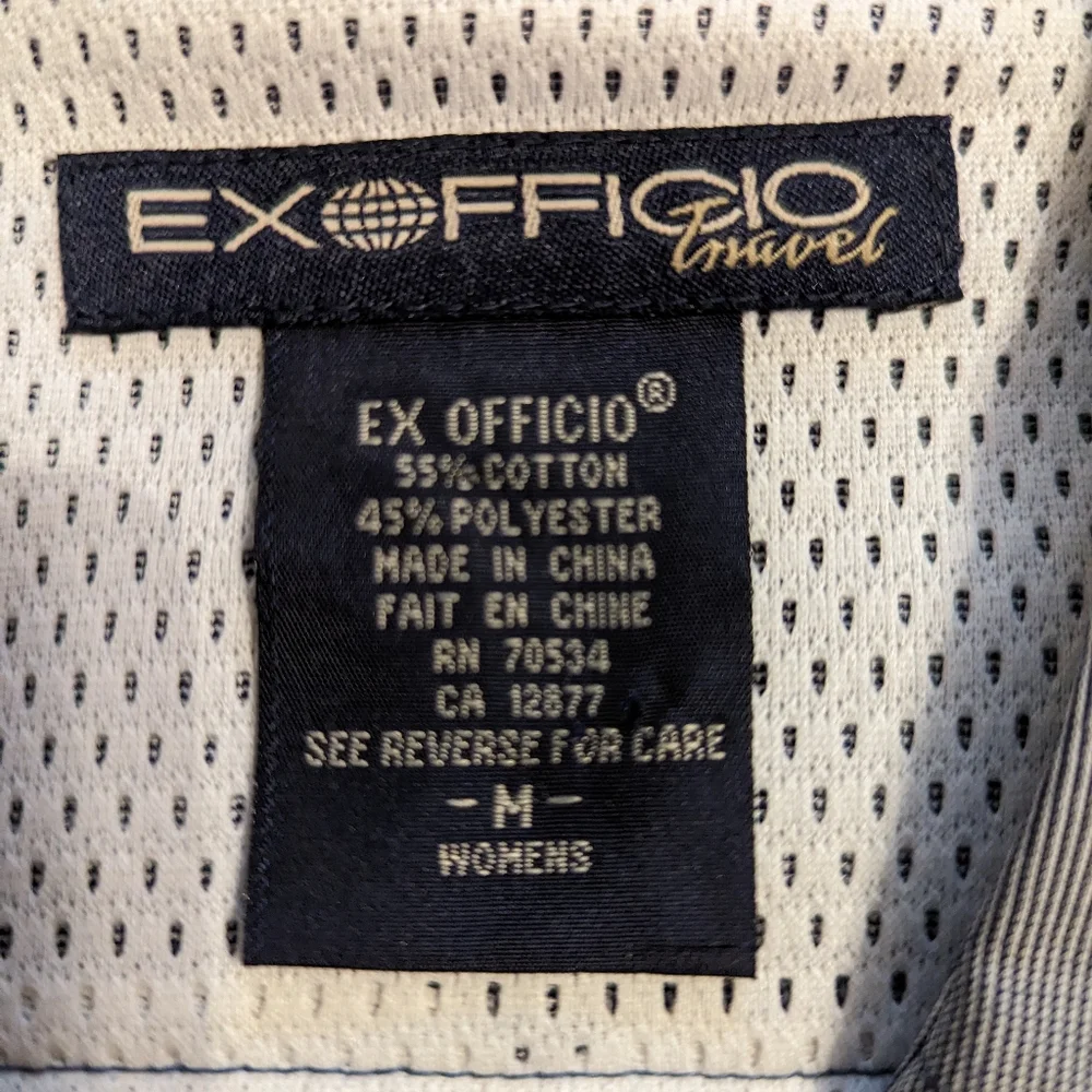 ExOfficio Women's short sleeve button down travel shirt M - Picture 5 of 8